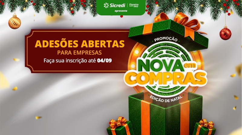 Nova em Compras 2026 abre adesões e convida empresas a participar da maior promoção comercial de Nova Petrópolis